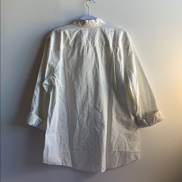 Gap Button Down Shirt Green Diamond Pattern - Picture 6 of 9